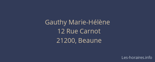Gauthy Marie-Hélène