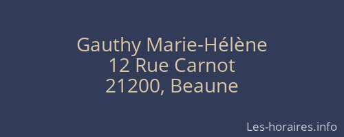 Gauthy Marie-Hélène