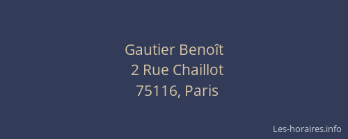 Gautier Benoît