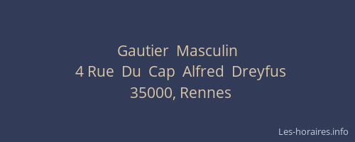 Gautier  Masculin