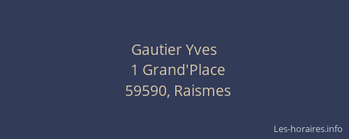 Gautier Yves
