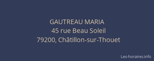 GAUTREAU MARIA