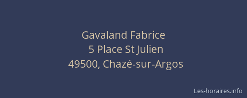 Gavaland Fabrice
