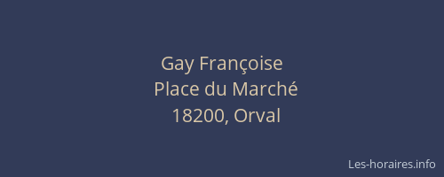 Gay Fran&ccedil;oise