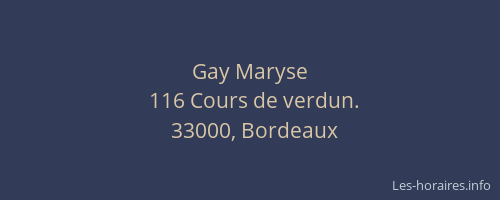 Gay Maryse
