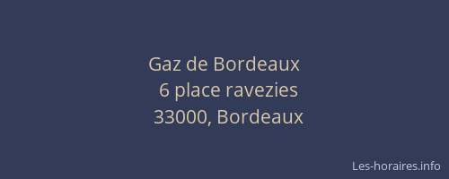 Gaz de Bordeaux