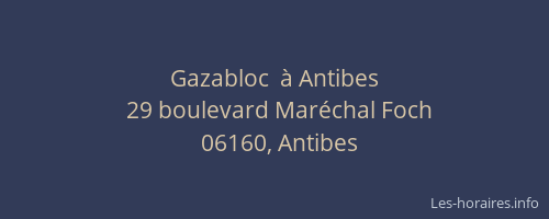Gazabloc  à Antibes