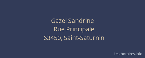 Gazel Sandrine