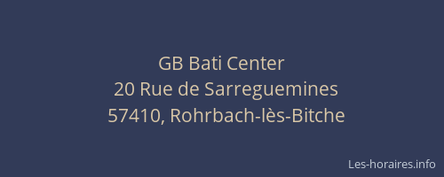GB Bati Center