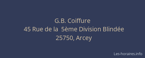 G.B. Coiffure
