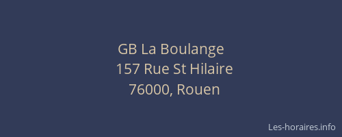 GB La Boulange