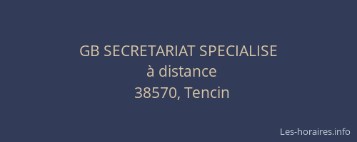 GB SECRETARIAT SPECIALISE