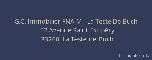 G.C. Immobilier FNAIM - La Teste De Buch