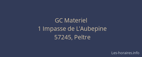 GC Materiel
