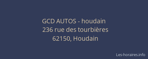 GCD AUTOS - houdain