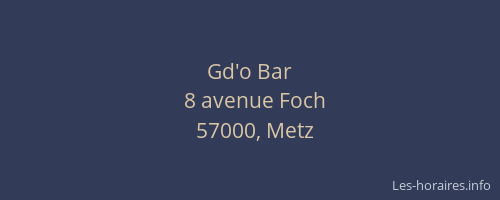 Gd'o Bar
