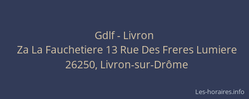 Gdlf - Livron