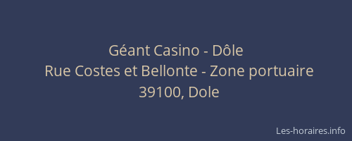 Géant Casino - Dôle