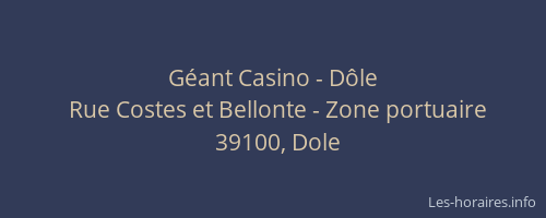 G&eacute;ant Casino - D&ocirc;le