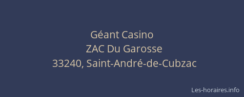 G&eacute;ant Casino