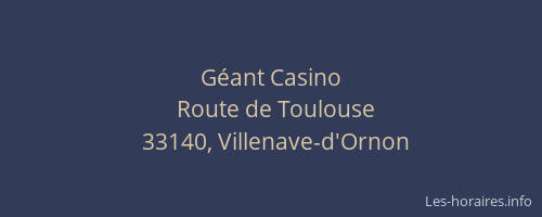 G&eacute;ant Casino