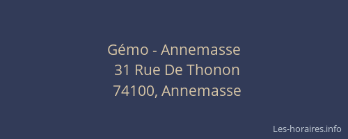 Gémo - Annemasse
