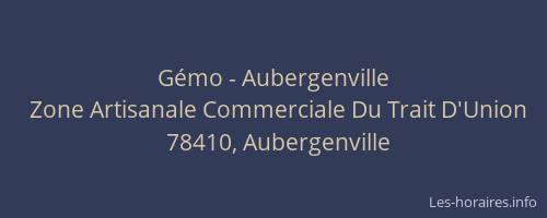 Gémo - Aubergenville
