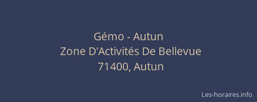 G&eacute;mo - Autun