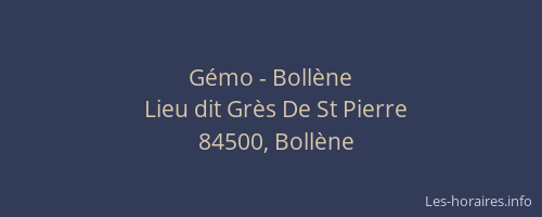 Gémo - Bollène
