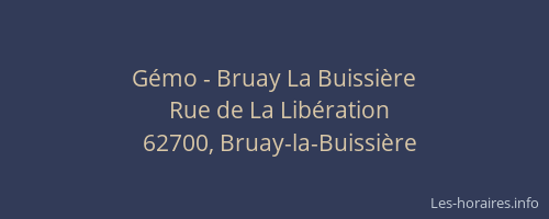 Gémo - Bruay La Buissière