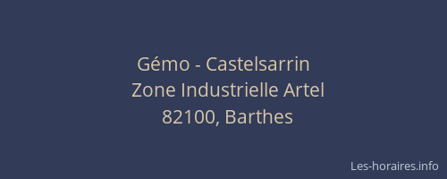 G&eacute;mo - Castelsarrin