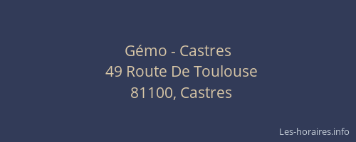 Gémo - Castres