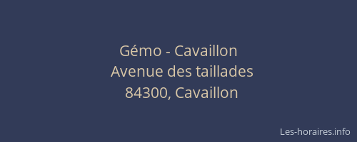 Gémo - Cavaillon