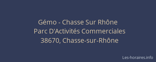 G&eacute;mo - Chasse Sur Rh&ocirc;ne