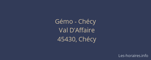 Gémo - Chécy