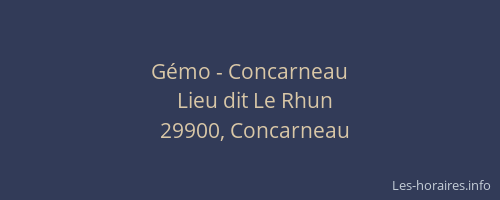 Gémo - Concarneau