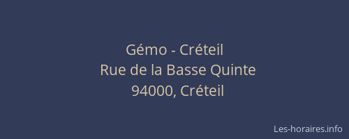 Gémo - Créteil