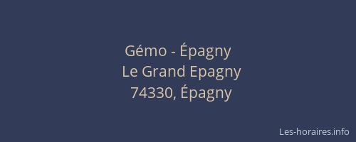 Gémo - Épagny