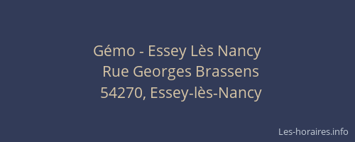 Gémo - Essey Lès Nancy