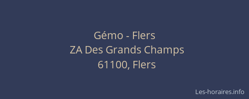 G&eacute;mo - Flers