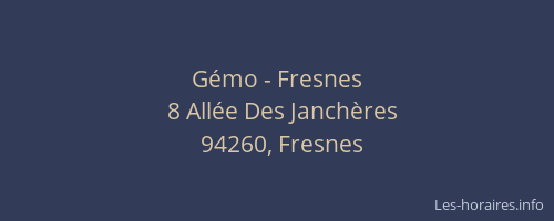 Gémo - Fresnes
