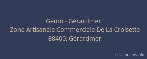 Gémo - Gérardmer