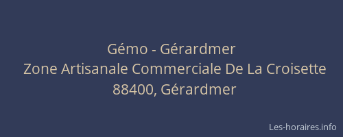 G&eacute;mo - G&eacute;rardmer