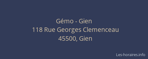 Gémo - Gien