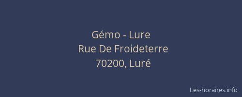 G&eacute;mo - Lure