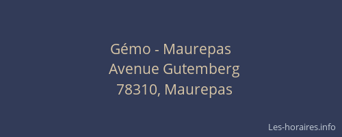 Gémo - Maurepas