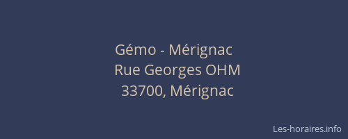 Gémo - Mérignac