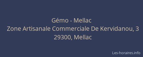 Gémo - Mellac