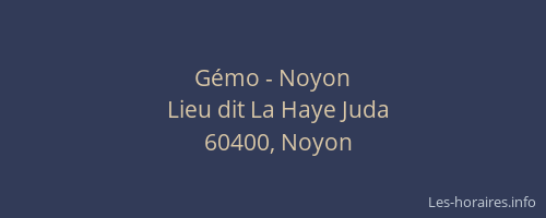 Gémo - Noyon