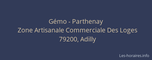 Gémo - Parthenay